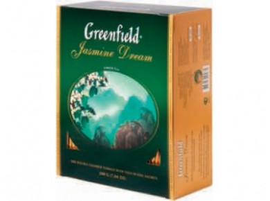Чай GREENFIELD Jasmine Dream зеленый, 100х2г, 1 штука