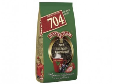 Чай листовой MASTER TEAM Черная смородина и Клубника, 250г, 1 штука