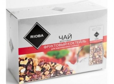 Чай RIOBA Фруктовый Коктейль для заваривания в чайнике, 20х5г, 1 штука