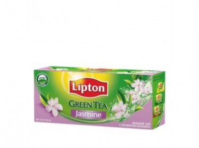 Чай LIPTON зеленый jasmine, 25*1,4г, 3 штуки