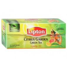 Чай LIPTON зеленый citrus, 25*1,4г, 3 упаковки
