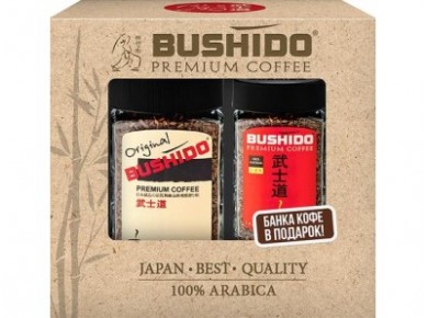Растворимый кофе BUSHIDO Промо-пак, 100+50г, 1 штука