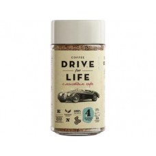 Кофе DRIVE FOR LIFE натуральный растворимый сублимированный с добавлением молотого, 100г, 1 штука