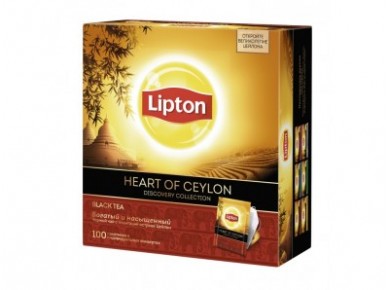 Чай LIPTON Heart of Ceylon, 2г*100шт, 1 штука