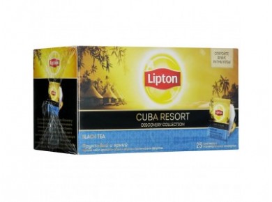 Чай черный LIPTON Cuba resort, 25х2г, 1 штука