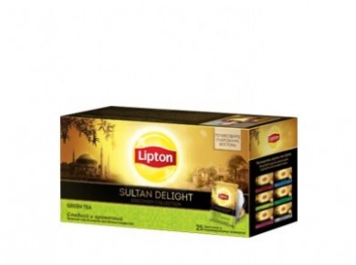 Чай зеленый LIPTON Sultan delight, 25х1,8г, 1 штука