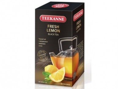 Чай TEEKANNE черный фреш лимон, 50г, 2 упаковки
