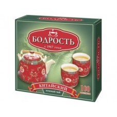 Чай БОДРОСТЬ китайский зеленый, 100Х1,8г, 1 штука
