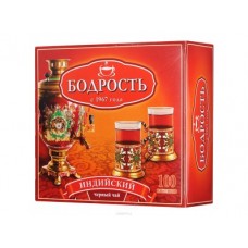 Чай БОДРОСТЬ индийский черный, 100х2г, 1 штука