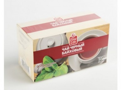 Чай FINE LIFE черный с бергамотом, 25х2г, 2 упаковки