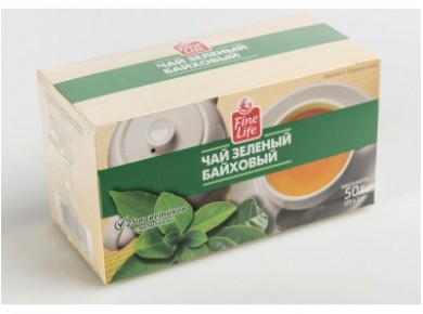 Чай FINE LIFE зеленый, 25х2г, 2 упаковки
