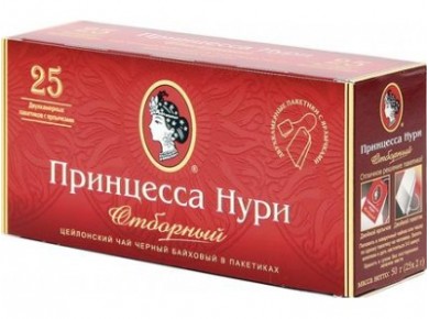 Чай ПРИНЦЕССА НУРИ черный, 25*2г, 4 штуки
