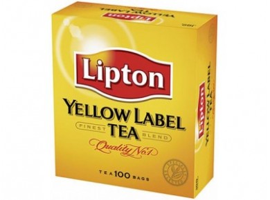 Чай LIPTON Yellow Label черный, 100 пак., 1 упаковка
