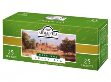Чай AHMAD TEA зеленый, 25х2г, пакетированный чай, 3 штуки