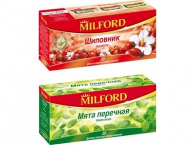 Чай MILFORD шиповник, 1,5гх20, 2 пакета
