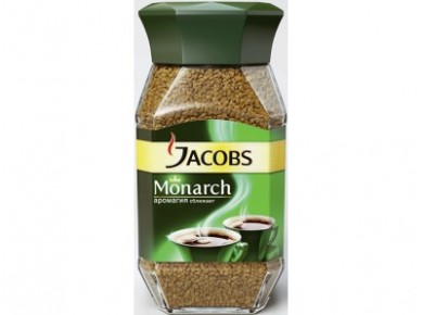 Растворимый кофе JACOBS MONARCH, 190г, 1 штука