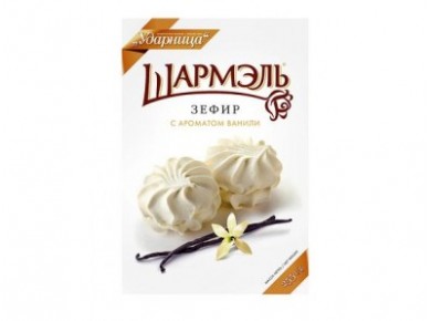 Зефир УДАРНИЦА ванильный, 255г, 2 штуки