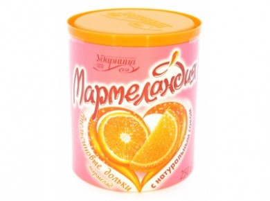 Мармелад МАРМЕЛАНДИЯ Апельсиновые дольки, 250г, 2 штуки
