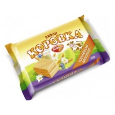 Вафли КОРОВКА РОТ ФРОНТ Топлёное молоко, 150г, 4 штуки