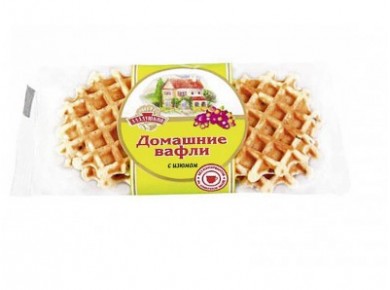 Вафли Домашние АЛАДУШКИН с изюмом, 100г, 1 штука