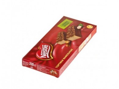 Торт NESTLE вафельный ореховый, 220г, 1 штука