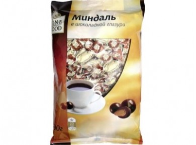 Шоколадные конфеты FINE FOOD Миндаль в шоколаде, 500г, 1 штука