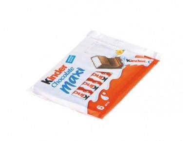 Шоколад KINDER CHOCOLATE MAXI, 6х21г, 1 штука