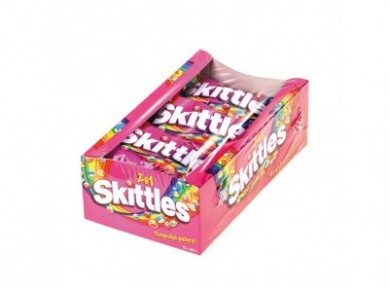 Драже SKITTLES 2 в 1, 38г, 12 штук