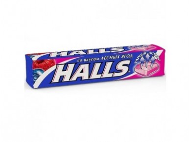 Леденцы HALLS лесные ягоды, 33г, 12 упаковок