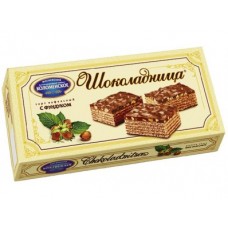 Вафельный торт ШОКОЛАДНИЦА с фундуком, 270г, 1 упаковка