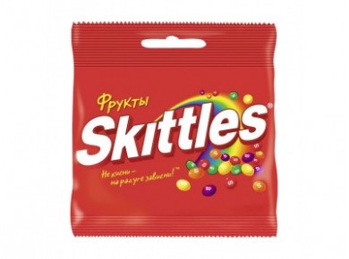 Драже SKITTLES Фрукты, 38г, 1 штука