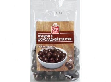 Драже FINE LIFE фундук в шоколадной глазури, 250г, 1 пакет