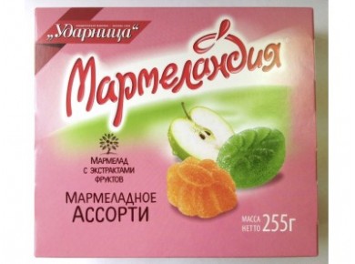 Мармелад МАРМЕЛАНДИЯ Ассорти, 255г, 1 штука