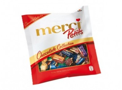 Шоколадные конфеты MERCI Petits ассорти, 125гр, 1 упаковка