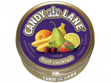 Леденцы CANDY LANE фруктовый коктейль, 200г, 1 штука