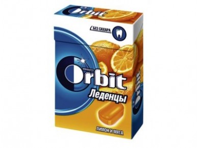 Леденцы ORBIT лимон и мята, 8*35г, 1 штука