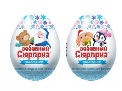 Кондитерское изделие яйцо ЗАБАВНЫЙ СЮРПРИЗ, 20г, 1 штука