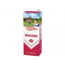 Молоко ДОМИК В ДЕРЕВНЕ стерилизованное, 3,2% 1450 г, 1 штука
