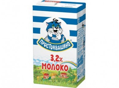 Молоко ПРОСТОКВАШИНО стерилизованное 3,2%, 950мл, 1 штука