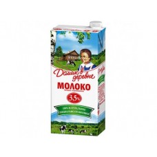 Молоко ДОМИК В ДЕРЕВНЕ стерилизованное, 3,5% 950г, 1 штука