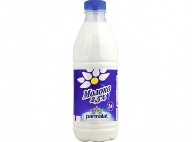 Молоко PARMALAT пастеризованное 2,5%, 1 л, 1 штука