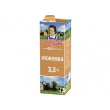 Ряженка ДОМИК В ДЕРЕВНЕ, 3,2% 1 кг, 1 штука