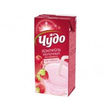 Молочный коктейль ЧУДО Клубника 5%, 950г, 1 штука