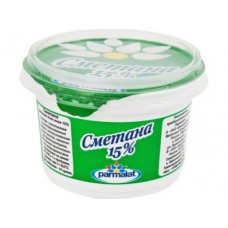 Сметана PARMALAT 15%, 200г, 1 штука