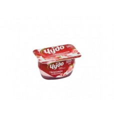Творожный десерт ЧУДО клубника/земляника, 4% 100г, 1 штука