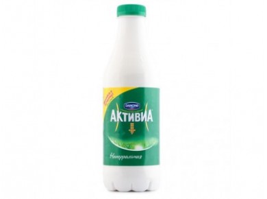 Питьевые йогурты АКТИВИА обогащенный натуральный, 835г, 1 штука
