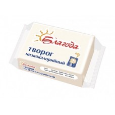 Творог БЛАГОДА низкокалорийный, 200г, 1 штука