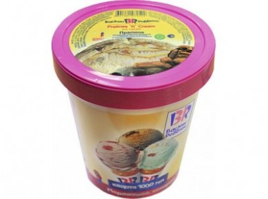 Мороженое BASKIN-ROBBINS  пралине, 1л, 1 штука