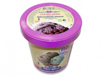 Мороженое BASKIN-ROBBINS юбилейная вишня, 500мл, 1 штука
