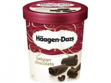 Мороженое HAAGEN-DAZS Шоколадное пломбир Бельгийский шоколад, 430г, 1 штука